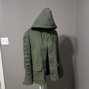 RARE Official Taylor Swift Reputation Tour Military Jacket Size S Green, Black